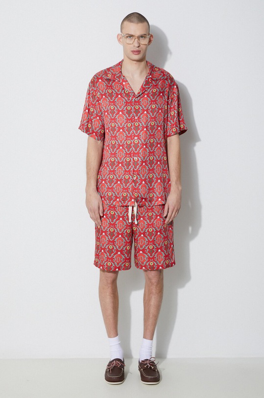 Kraťasy Drôle de Monsieur Le Short Ornements D.BS135.VI008.RD červená SS24
