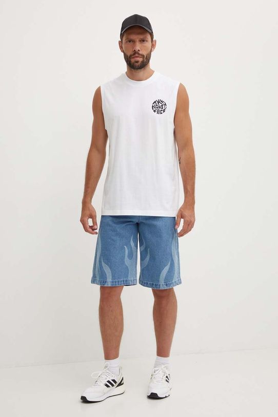 adidas Originals pantaloni scurti jeans IS2893 albastru SS24