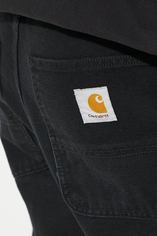 Carhartt WIP cotton shorts Single Knee Short I027942.893K black