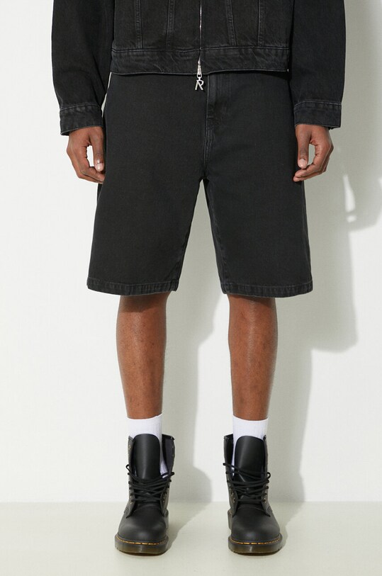 Дънков къс панталон Carhartt WIP Landon черен I030469.8906