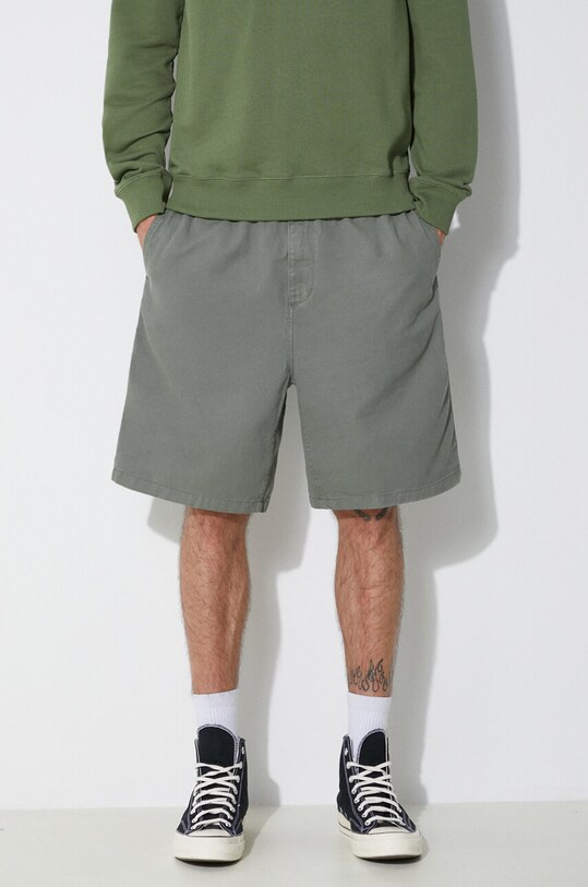 Clothing Carhartt WIP cotton shorts Flint Short I030480.1YFGD green