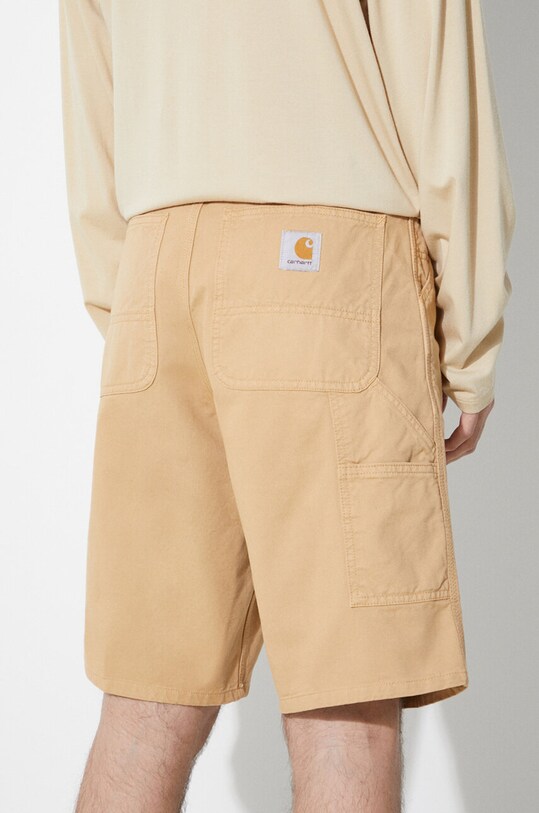 Βαμβακερό σορτσάκι Carhartt WIP Single Knee Short μπεζ I031504.1YHGD