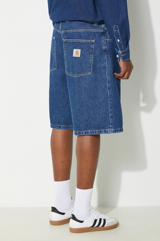 Odzież Carhartt WIP szorty jeansowe Brandon Short I031921.106 niebieski
