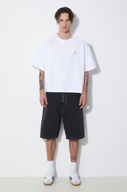 Džínové šortky Carhartt WIP Brandon I031921.8906 černá SS24