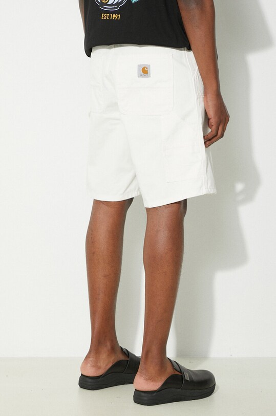 Džínové šortky Carhartt WIP Double Knee Short I033118.D602 béžová SS24
