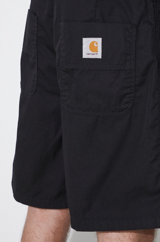 Carhartt WIP cotton shorts Albert I033125.8902 black