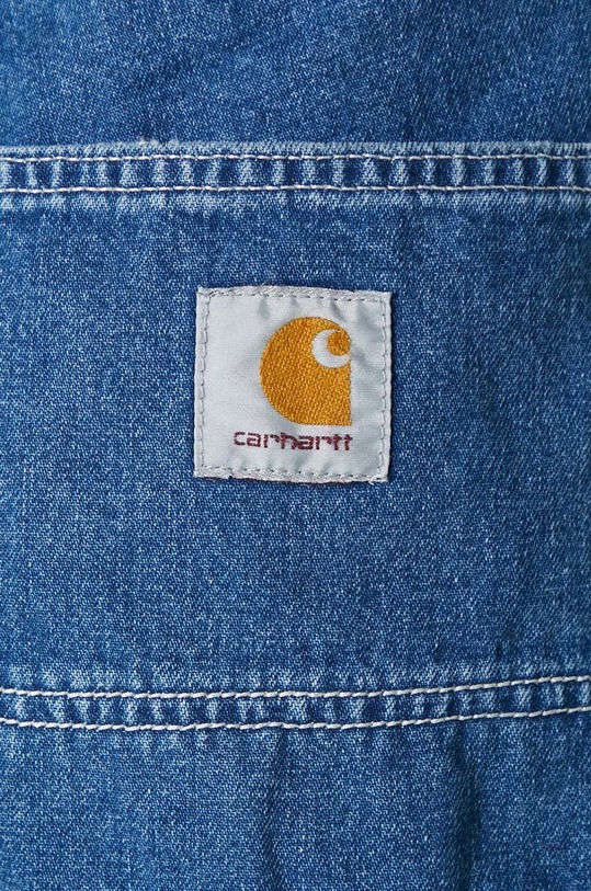 Rifľové krátke nohavice Carhartt WIP Simple Short I033333.106 modrá