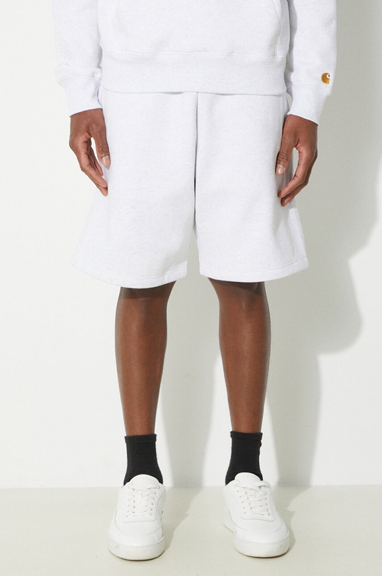 Kratke hlače Carhartt WIP Chase Sweat Short siva I033669.00JXX