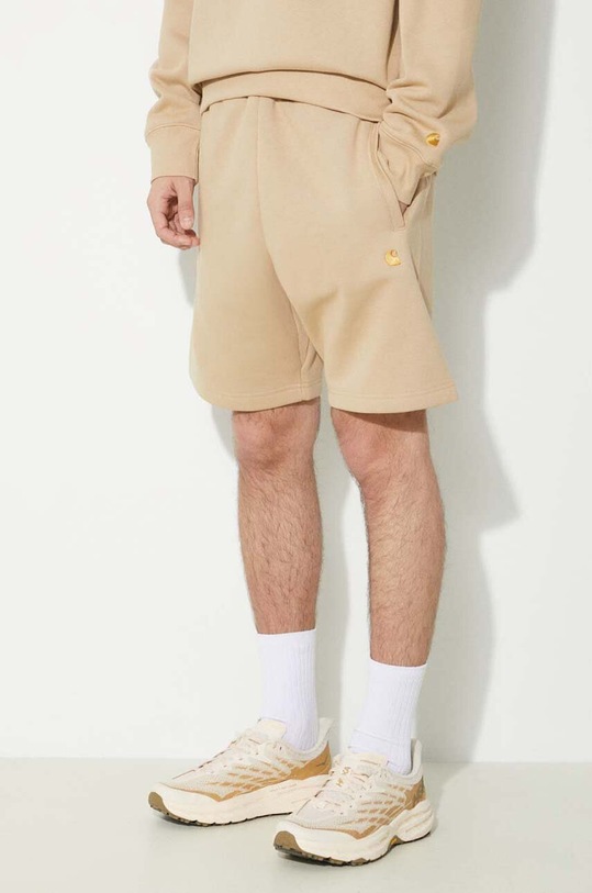 Carhartt WIP shorts Chase Sweat Short beige I033669.22IXX