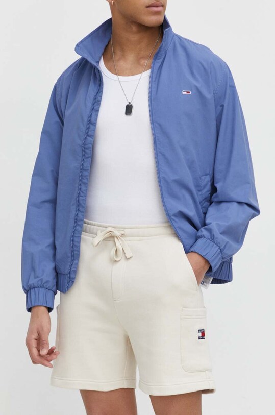 Бавовняні шорти Tommy Jeans бавовна бежевий DM0DM18479