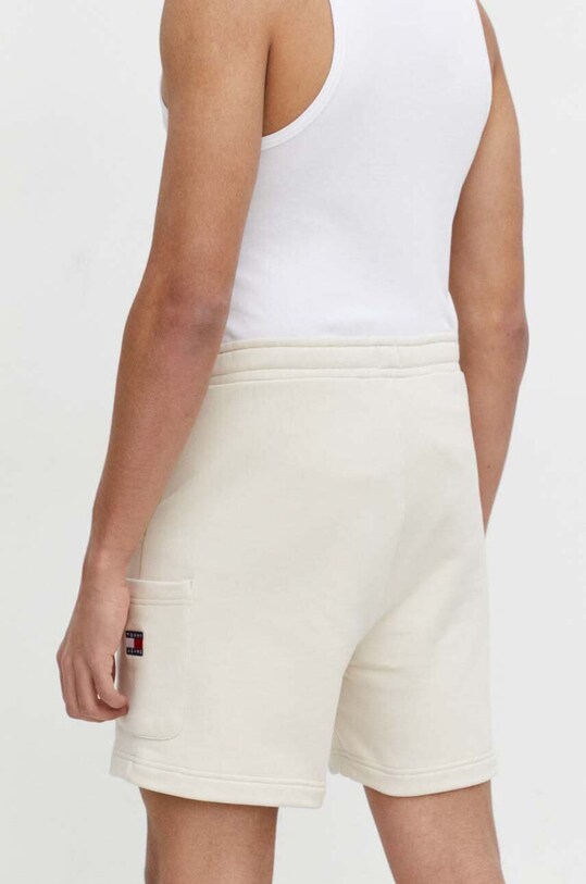 Odzież Tommy Jeans szorty bawełniane DM0DM18479 beżowy