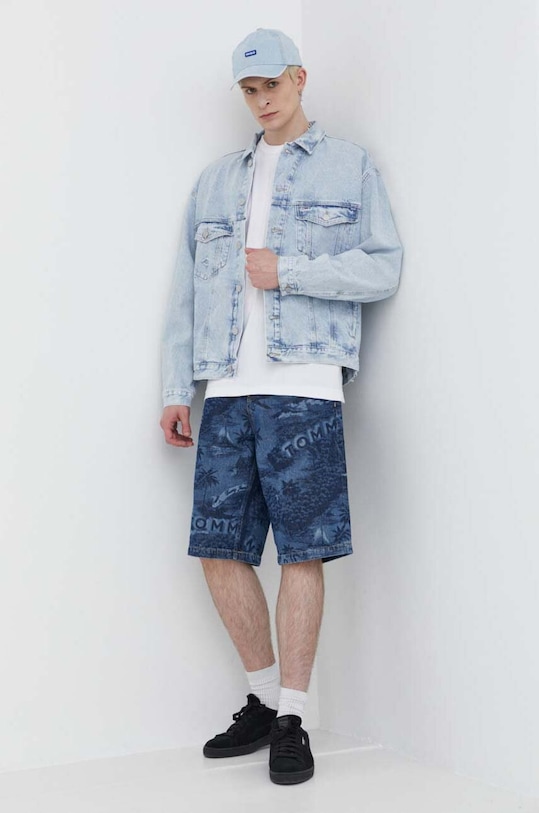 Džínové šortky Tommy Jeans DM0DM18787 námořnická modř SS24