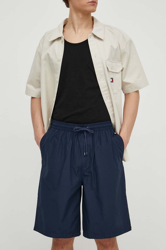 Kraťasy Tommy Jeans látka námořnická modř DM0DM18811