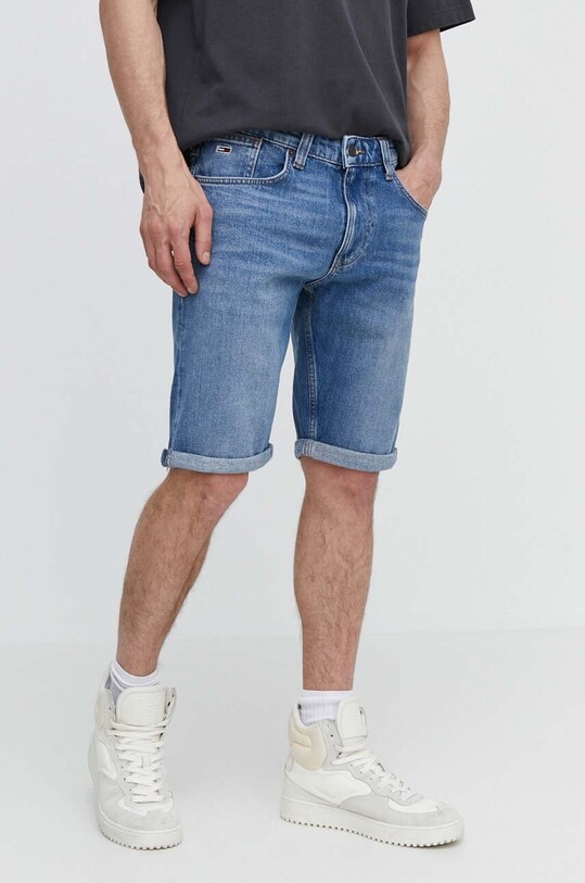 Tommy Jeans pantaloni scurți jeans albastru DM0DM18792