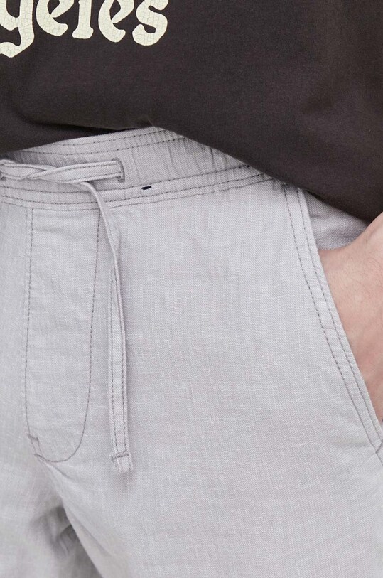 Hollister Co. pantaloni scurți din amestec de in gri KI328.4019.112