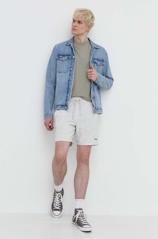 Hollister Co. pantaloni scurti KI328.4057.112 gri SS24