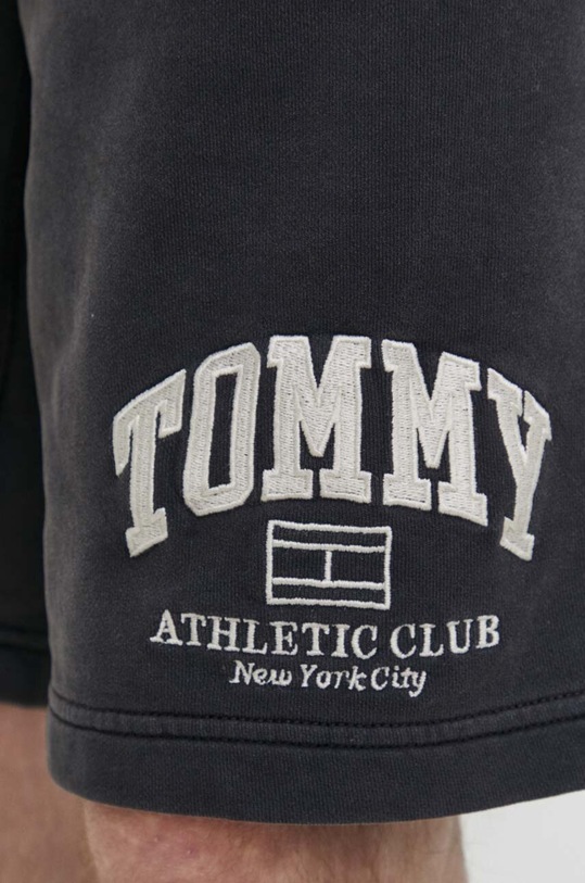 Tommy Jeans pamut rövidnadrág szürke DM0DM18799
