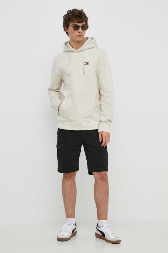 Rifľové krátke nohavice Tommy Jeans DM0DM18809 čierna SS24