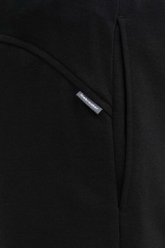 Icebreaker pantaloni scurti sport Merino Blend Shifter II negru IB0A56WI0011