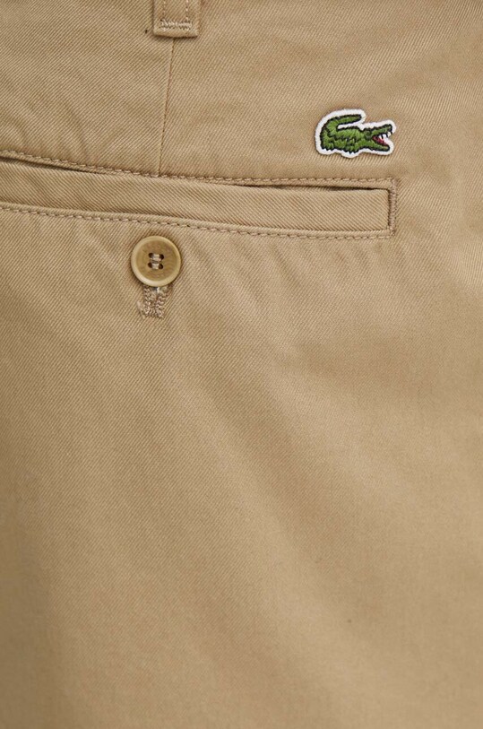 Lacoste pantaloni scurti din bumbac bej FH8140