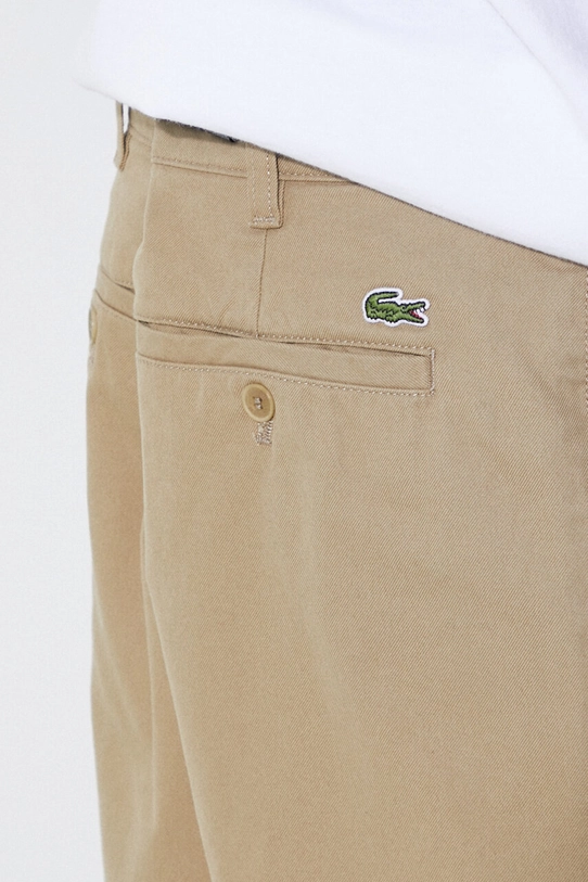 Lacoste cotton shorts FH8140 beige