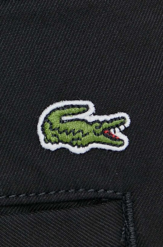 Бавовняні шорти Lacoste чорний FH8140