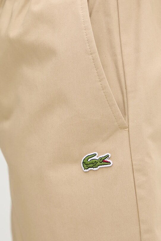Lacoste cotton shorts beige GH7220.