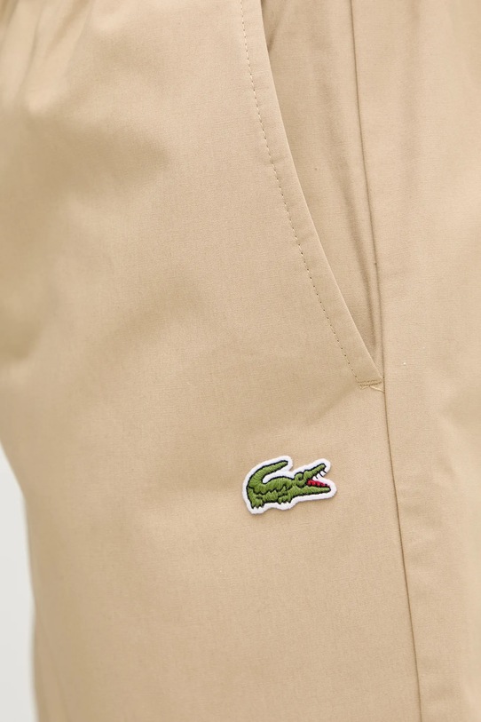 Lacoste pantaloni scurti din bumbac bej GH7220.