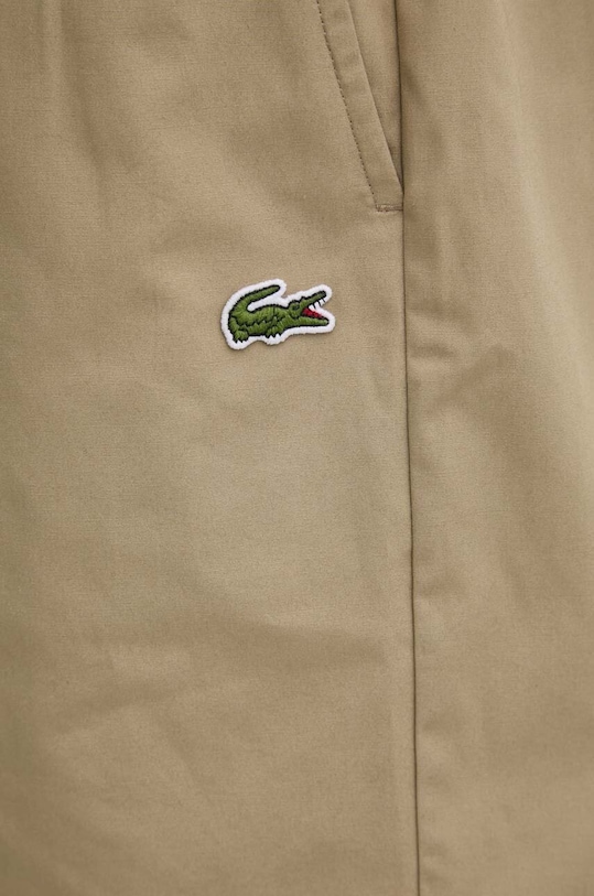 Lacoste pantaloni scurti din bumbac maro GH7220.