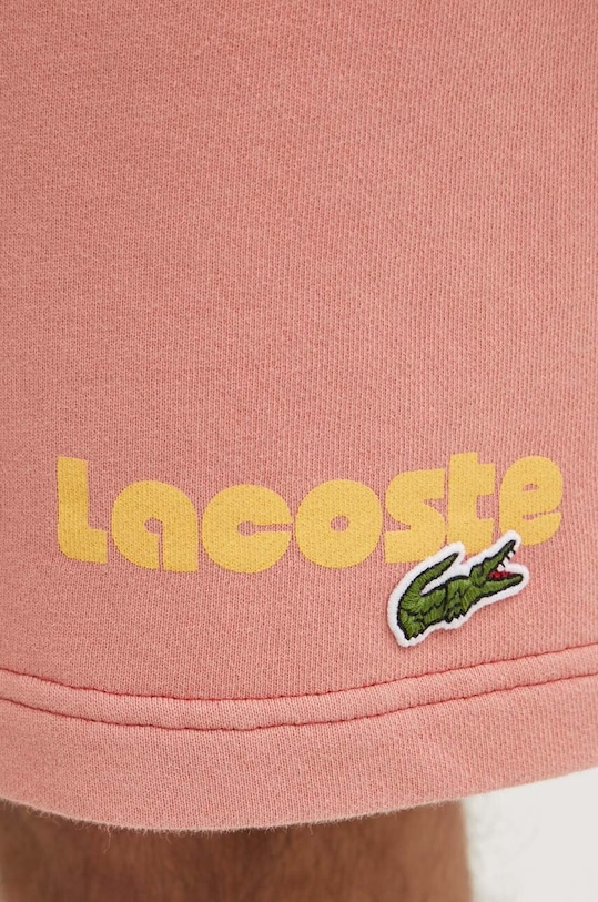 Bavlněné šortky Lacoste růžová GH7526