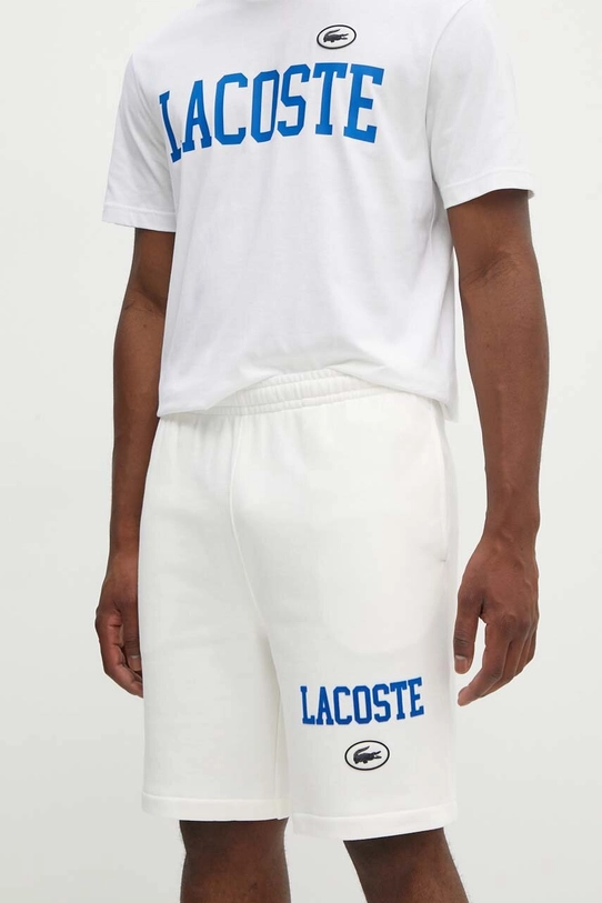 Lacoste szorty bawełniane biały GH7499