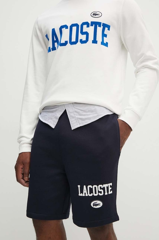 Lacoste szorty bawełniane dzianina czarny GH7499