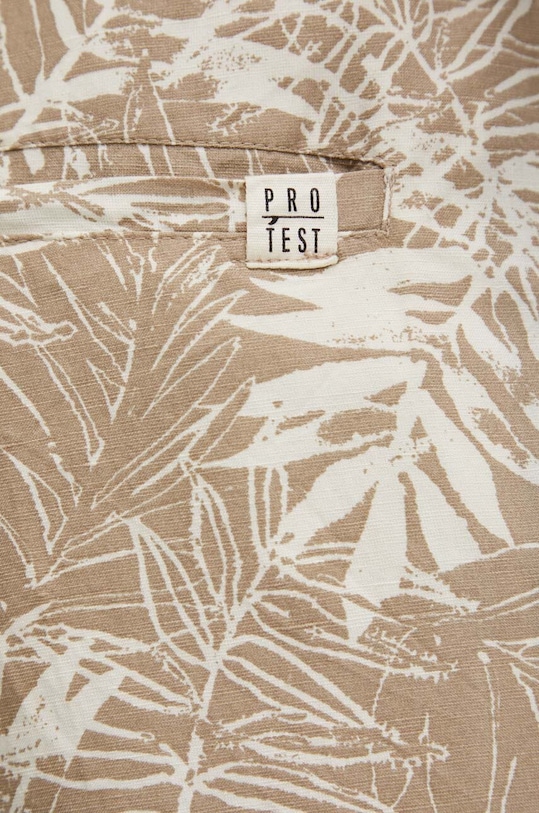 Одяг Шорти з домішкою льону Protest Prtspark 2710343 бежевий
