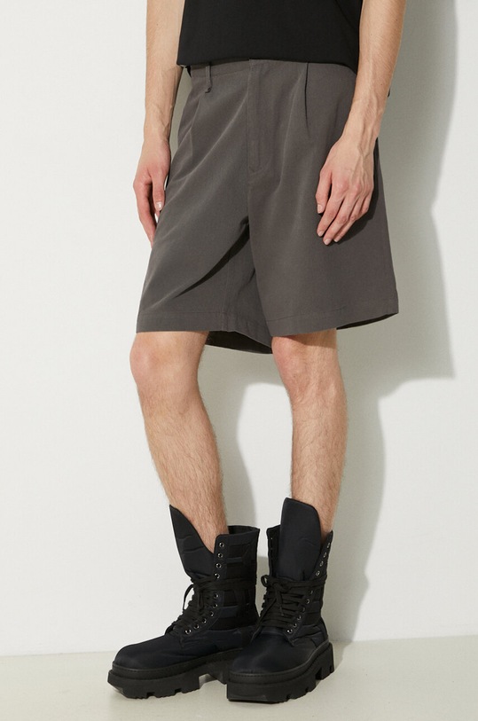 Human Made cotton shorts Skater Shorts gray HM27PT021