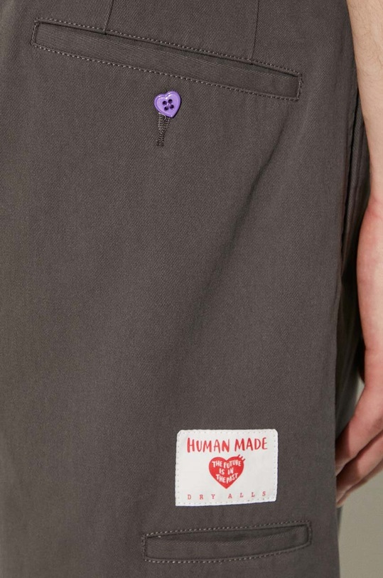 Human Made cotton shorts Skater Shorts HM27PT021 gray