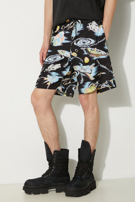Къс панталон Human Made Graphic Shorts шарен черен HM27PT022