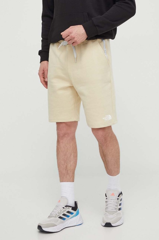 The North Face pantaloni scurti din bumbac bumbac bej NF0A87DF3X41