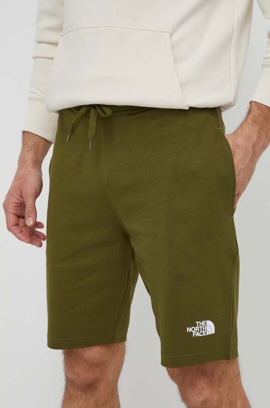 Дрехи Памучен къс панталон The North Face NF0A3S4FPIB1 зелен