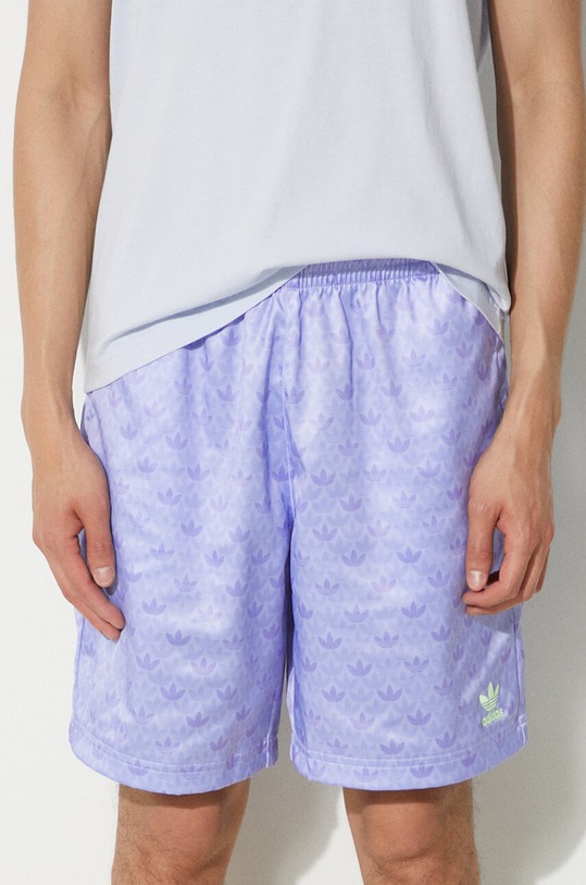 adidas Originals pantaloni scurti Mono Satin Planet friendly violet IS2935