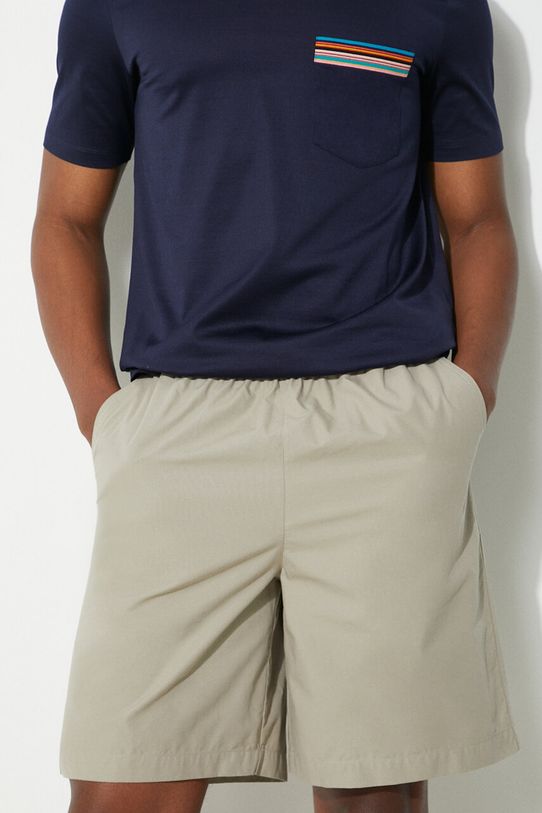 Fred Perry pantaloni scurti din bumbac Wide Leg Poplin Shorts