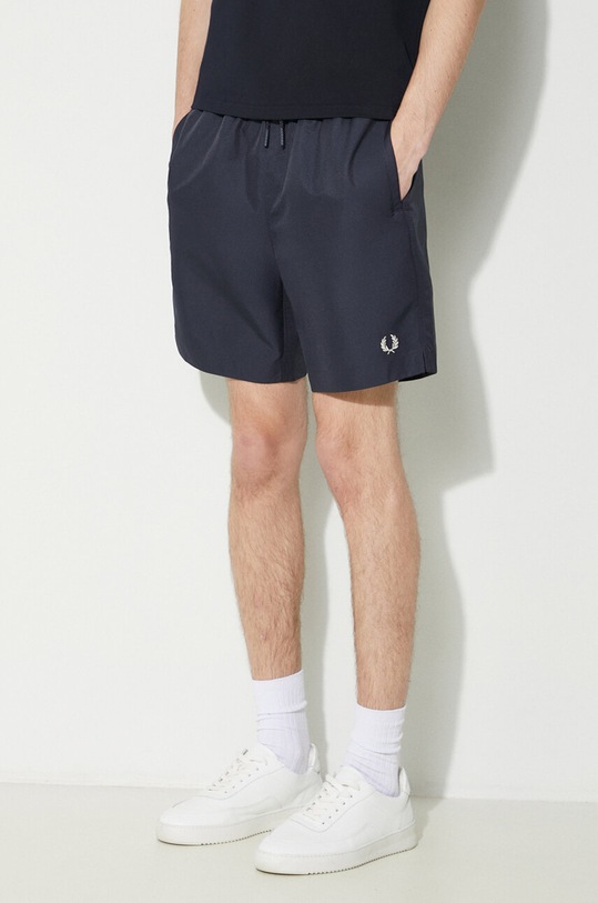 Fred Perry swim shorts Classic Swimshort plain navy S8508.R87