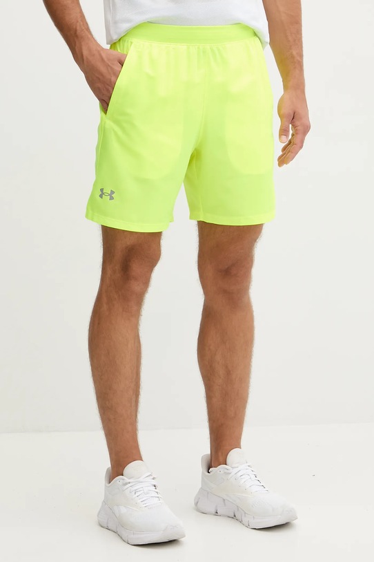Къс панталон за бягане Under Armour Launch зелен 1382620