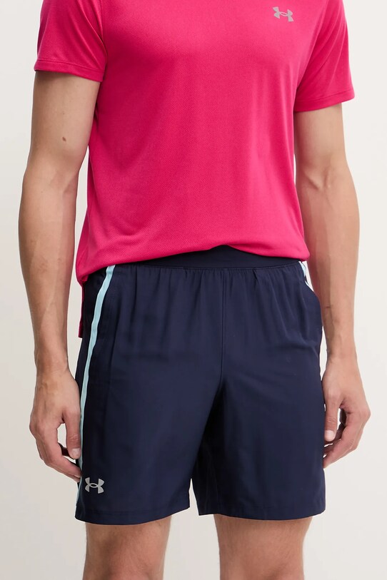 Under Armour szorty do biegania Launch granatowy 1382620
