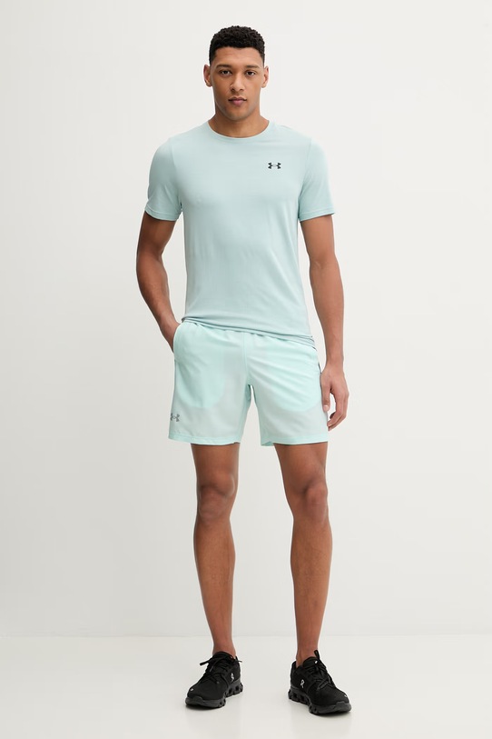 Къс панталон за бягане Under Armour Launch 1382620 тюркоазен SS26