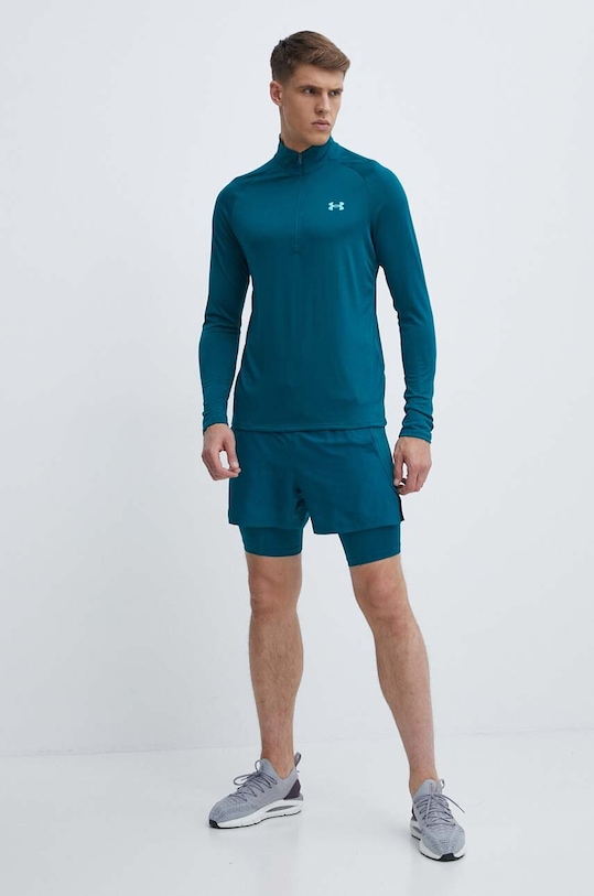 Bežecké šortky Under Armour Launch 1382640 zelená AW24