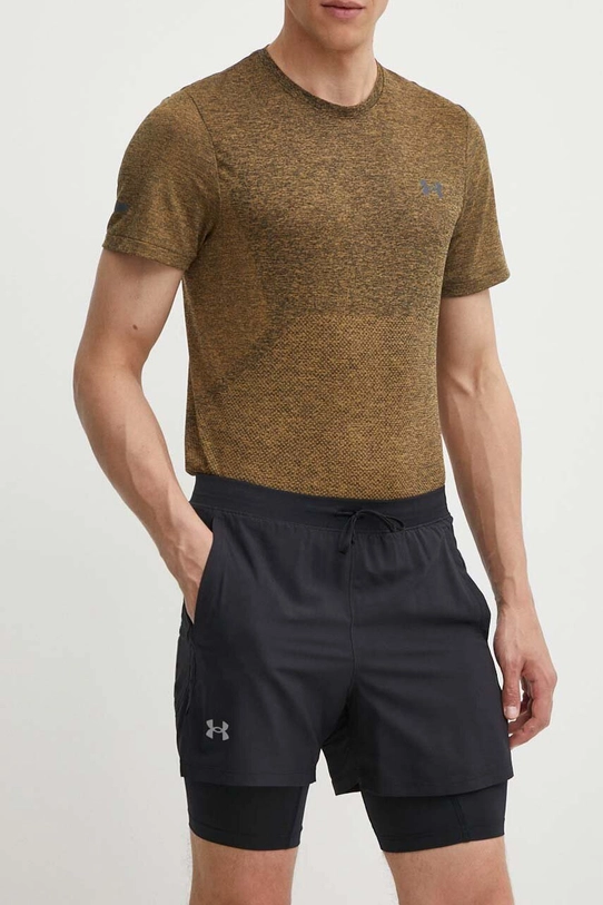 Kratke hlače za trčanje Under Armour Launch bez uzorka crna 1382640