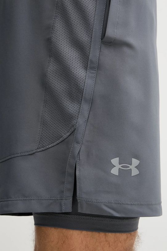 Under Armour szorty do biegania Launch 1382641 szary