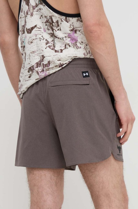 Odzież Under Armour szorty treningowe Project Rock 1383214 brązowy