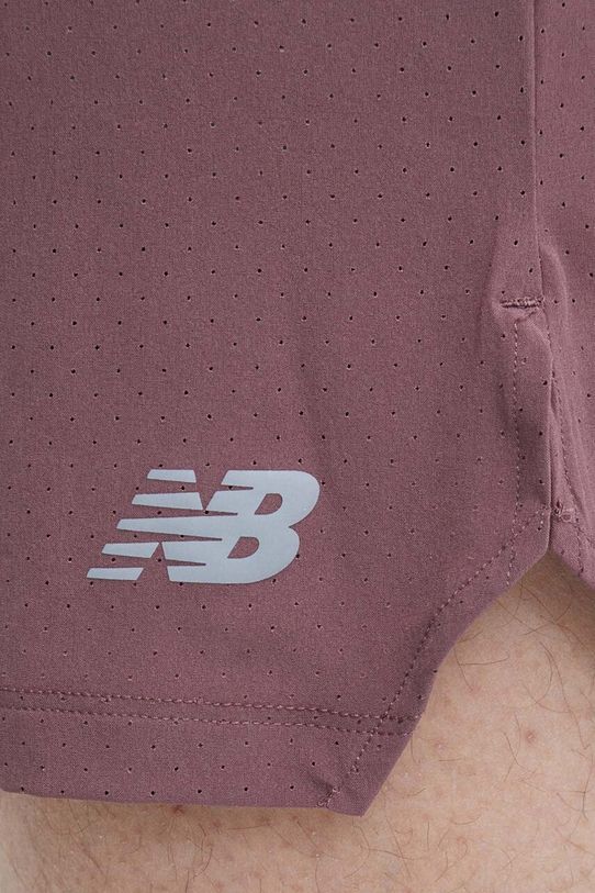 New Balance szorty do biegania MS41286LIE fioletowy MS41286LIE