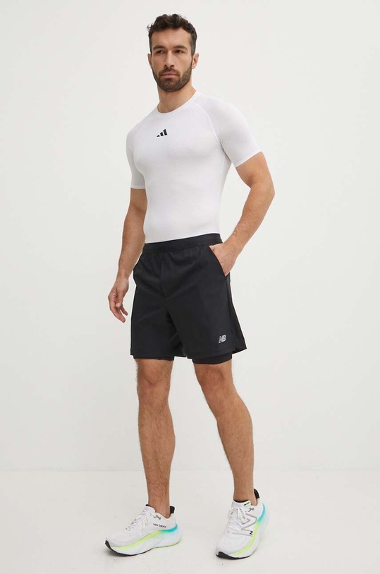 New Balance pantaloni scurți de antrenament MS41288BK negru SS24